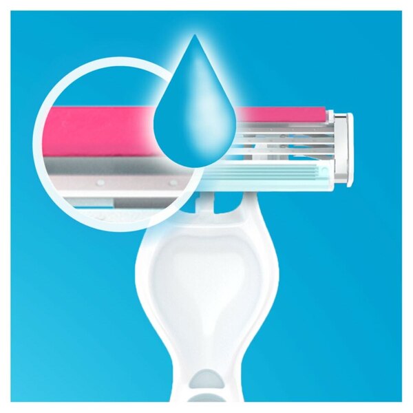 Gillette Venus Simply 3 3-Blade Disposable Razors, 4 CT