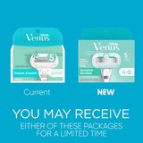 Gillette Venus Sensitive Deluxe Smooth 5-Blade Razor Blade Refills, 4 CT, thumbnail image