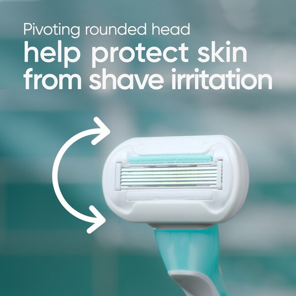 Gillette Venus Extra Smooth Sensitive 5-Blade Disposable Razors, 2 CT