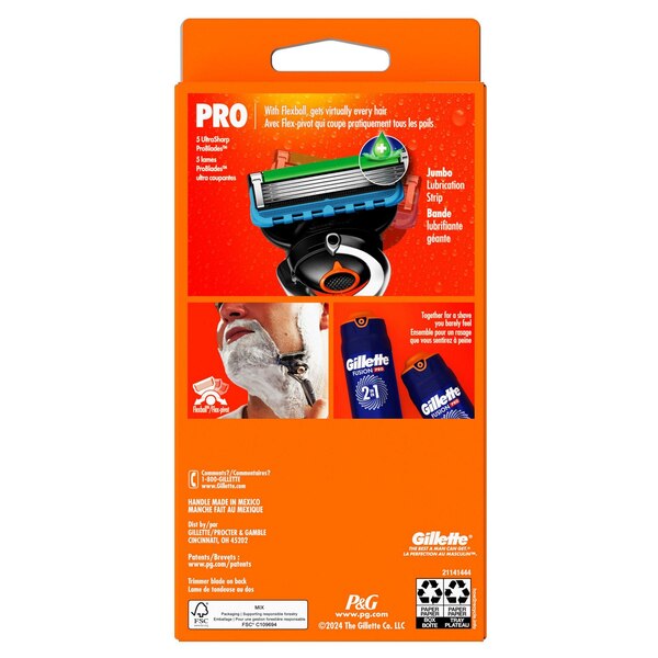 Gillette ProGlide 5-Blade Razor + 1 Blade Refill