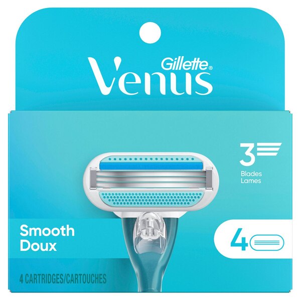 Gillette Venus Smooth 3-Blade Razor Blade Refills