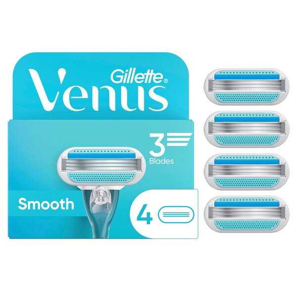 Gillette Venus Smooth 3-Blade Razor Blade Refills
