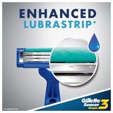 Gillette Sensor3 Simple Men's Disposable Razors, 8 CT, thumbnail image