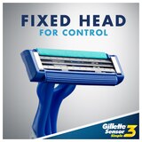 Gillette Sensor3 Simple Men's Disposable Razors, 8 CT, thumbnail image