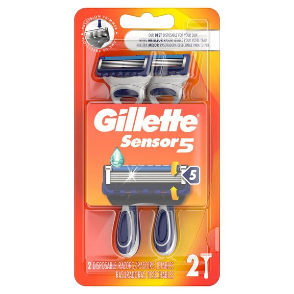 Gillette Sensor 5- Rasuradoras desechables, 2 u.