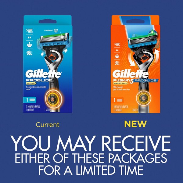 Gillette ProGlide Power 5-Blade Razor + 1 Razor Blade Refill