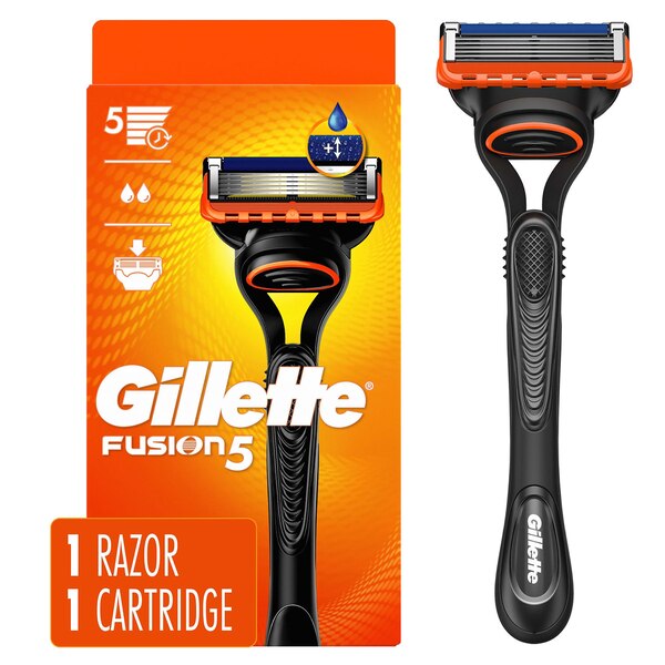 Gillette Fusion5 5-Blade Razor + 1 Razor Blade Refill