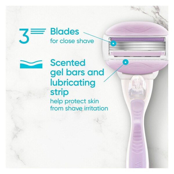Gillette Venus ComfortGlide Freesia Women's Razor Blade Refills