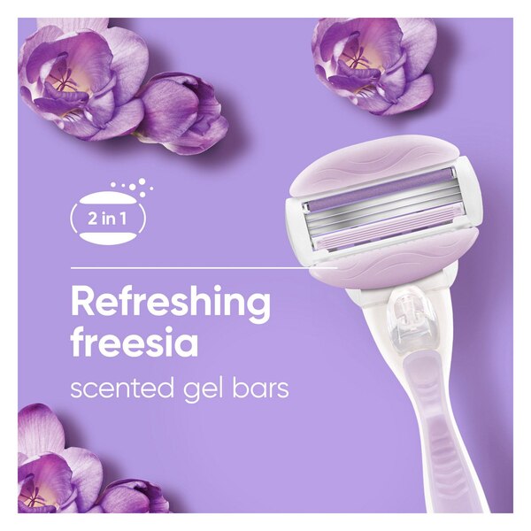 Gillette Venus ComfortGlide Freesia Women's Razor Blade Refills