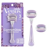 Gillette Venus ComfortGlide Freesia Razor + 2 Razor Blade Refills, thumbnail image
