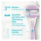Gillette Venus ComfortGlide Freesia Razor + 2 Razor Blade Refills, thumbnail image