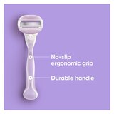 Gillette Venus ComfortGlide Freesia Razor + 2 Razor Blade Refills, thumbnail image