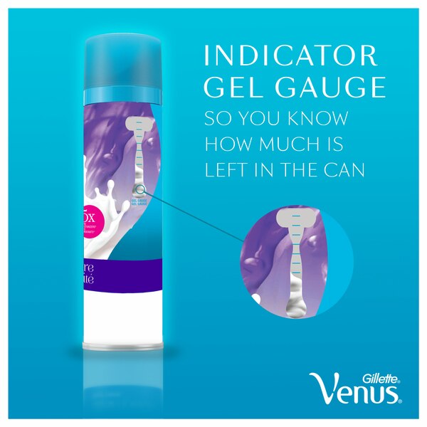 Gillette Venus UltraMoisture Violet Swirl Shave Gel with Olay, 6 OZ