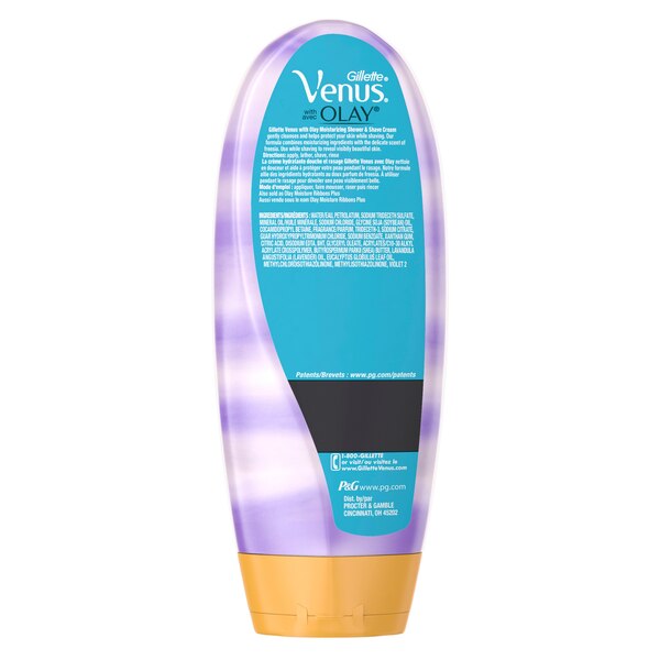 Gillette Venus Moisturizing Shower & Shave Cream with Olay, Freesia, 10 OZ