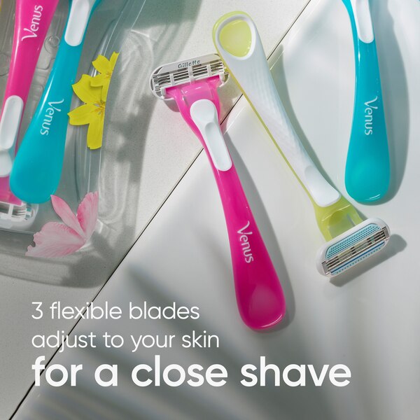 Gillette Venus Tropical 3-Blade Disposable Razors, 6 CT
