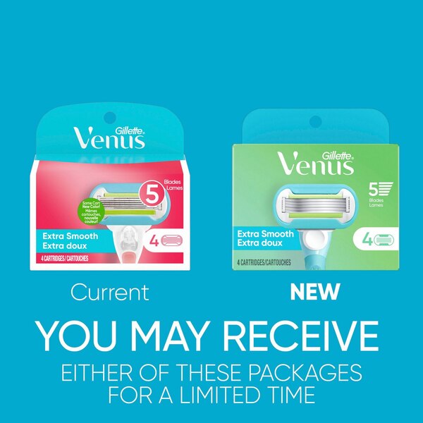 Gillette Venus Extra Smooth 5-Blade Razor Blade Refills