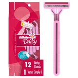 Gillette Venus Daisy Classic Disposable Razors, 12 CT, thumbnail image