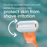 Gillette Venus Blossom 3-Blade Disposable Razors, 3 CT, thumbnail image 5 of 9