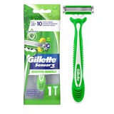 Gillette Sensor3 Sensitive Men's Disposable Razor, 1 CT, thumbnail image