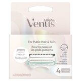Gillette Venus Women's Razor Blades for Pubic Hair and Skin, 4 CT, thumbnail image 1 of 9