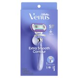 Gillette Venus Deluxe Smooth Swirl 5-Blade Razor + 1 Razor Blade Refill, thumbnail image