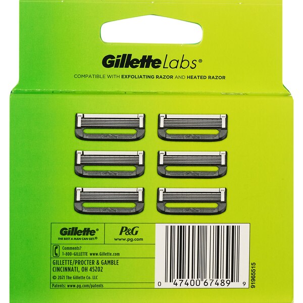 Gillette Labs Men's Razor Blade Refills, 6 CT