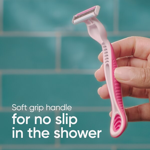 Gillette Venus Simply 3 3-Blade Disposable Razors, Dragonfruit, 4 CT