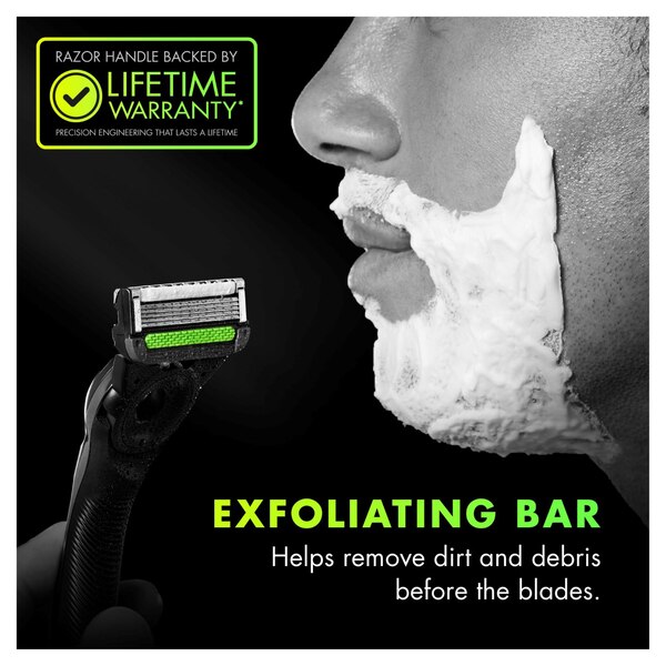 GilletteLabs 5-Blade Razor + 1 Razor Blade Refill + 1 Razor Stand