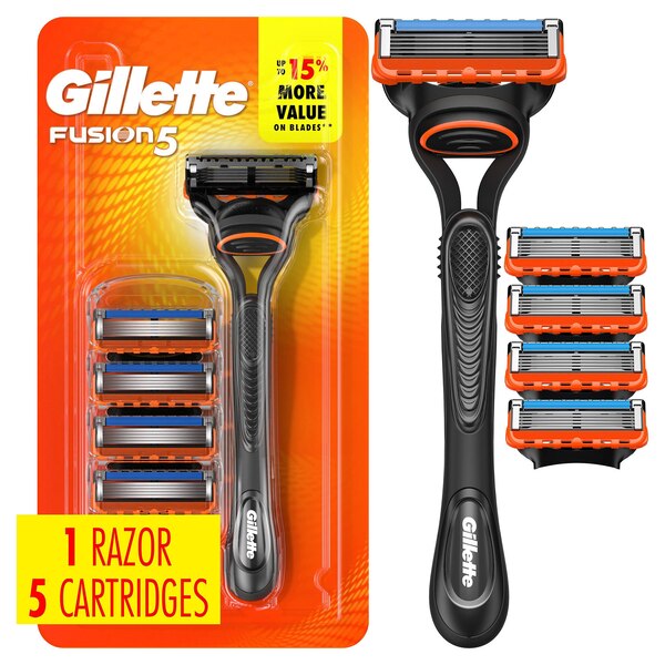 Gillette Fusion5 5-Blade Razor + 5 Razor Blade Refills