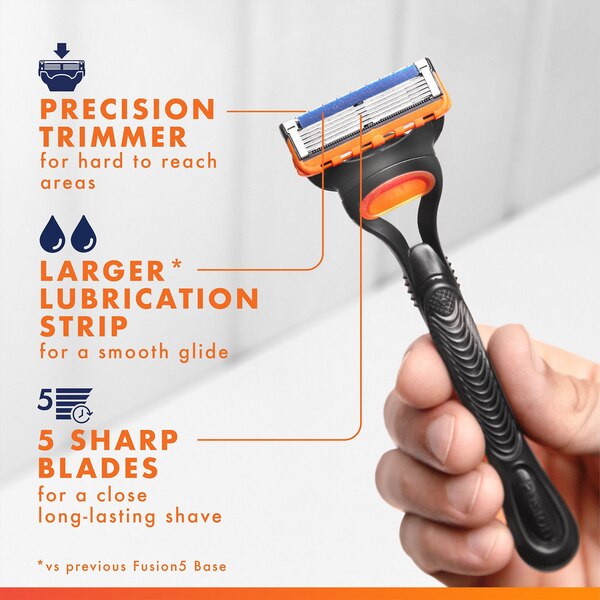 Gillette Fusion5 5-Blade Razor + 5 Razor Blade Refills