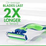 Gillette Sensor 3 Sensitive 3-Blade Disposable Razors, 12 CT, thumbnail image