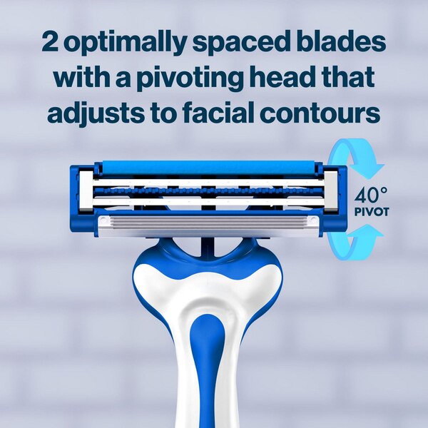 Gillette Skinguard Sensitive 2-Blade Disposable Razor, 4 CT
