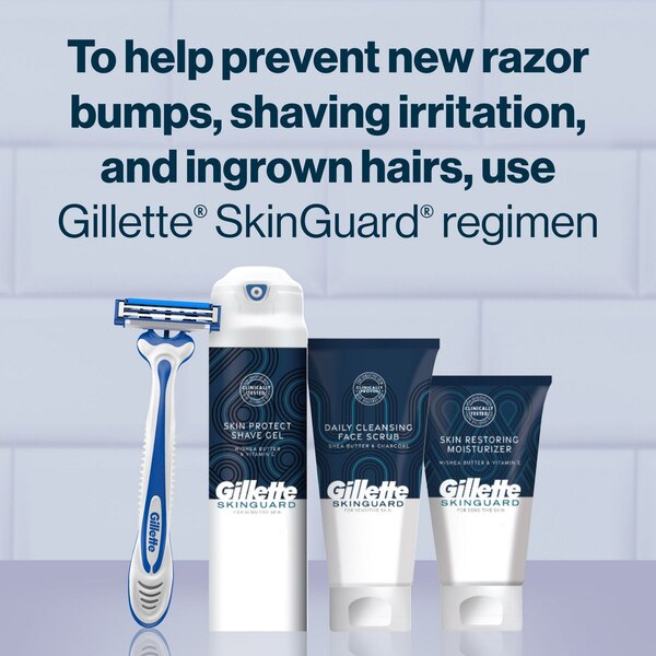 Gillette Skinguard Sensitive 2-Blade Disposable Razor, 4 CT