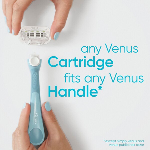 Gillette Venus Extra Smooth Skin Cloud Razor 5 Blades , Razor + 4 Razor Blade Refills