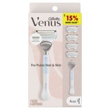 Gillette Venus Pubic Hair & Skin Razor + 4 Razor Blade Refills, thumbnail image