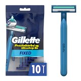 Gillette Prestobarba Ultra Grip 2 Fixed Disposable Razors, 10 CT, thumbnail image