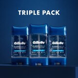 Gillette Clear Gel Antiperspirant Deodorant, Cool Wave, 3.8 OZ, Triple Pack, thumbnail image