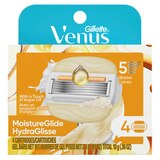 Venus MoistureGlide Razor Blade Refills, 4 CT, thumbnail image