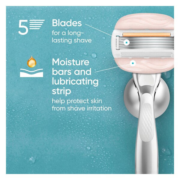Venus MoistureGlide Razor Blade Refills, 4 CT
