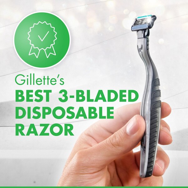 Gillette Mach3 Sensitive 3-Blade Disposable Razors, 7 CT
