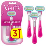 Gillette Venus Extra Smooth 5-Blade Disposable Razors, 2 CT, thumbnail image