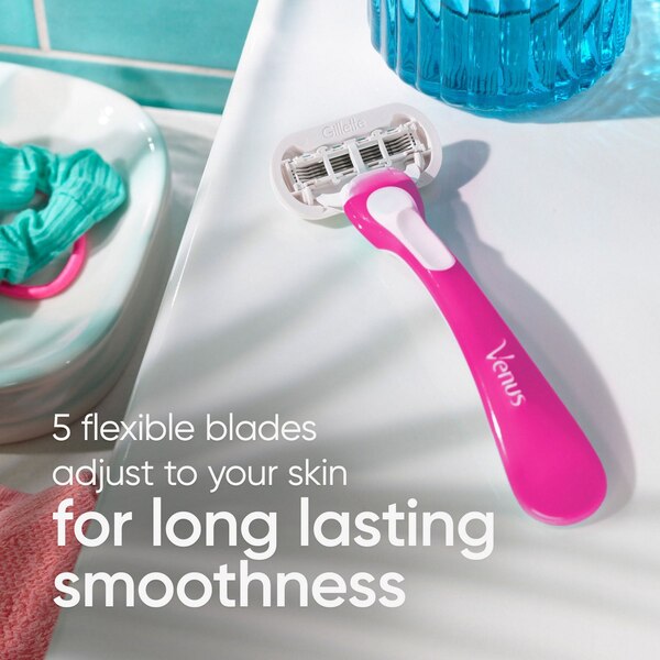 Gillette Venus Extra Smooth 5-Blade Disposable Razors, 2 CT
