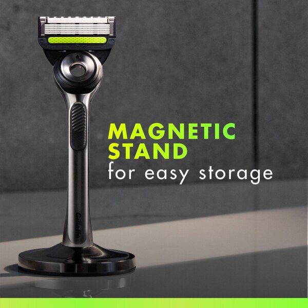 GilletteLabs 5-Blade Razor + 1 Razor Blade Refill + 1 Razor Stand