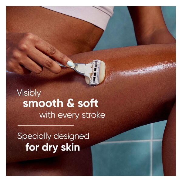 Venus MoistureGlide Women's Razor, Razor + 2 Blade Refills With Shower Holder