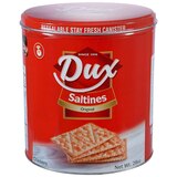 Dux Saltine Crackers, Original, 28 OZ Tin, thumbnail image