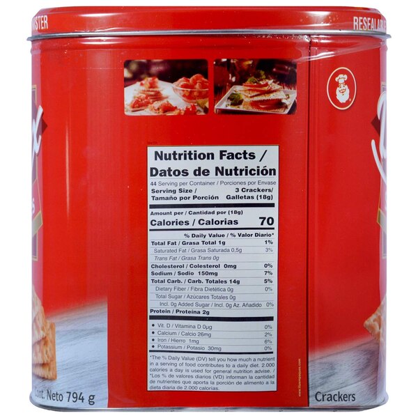 Dux Saltine Crackers, Original, 28 OZ Tin