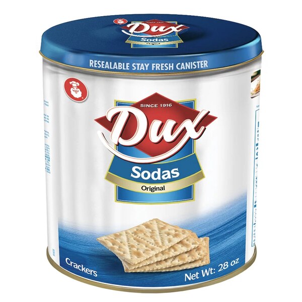 Dux Soda Crackers, Original, 28 OZ Tin