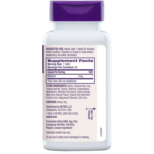 Natrol Melatonin 3mg Fd, 90 CT
