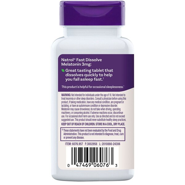 Natrol Melatonin 3mg Fd, 90 CT