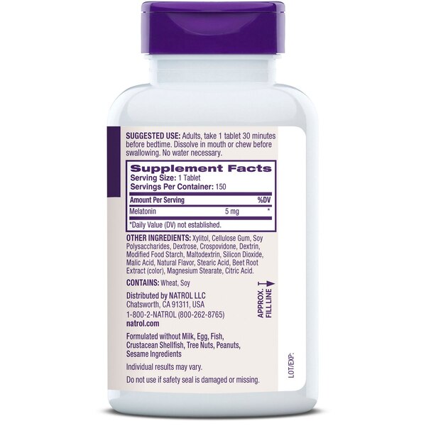 Natrol Melatonin Fast Dissolve Tablets, Strawberry, 150 CT